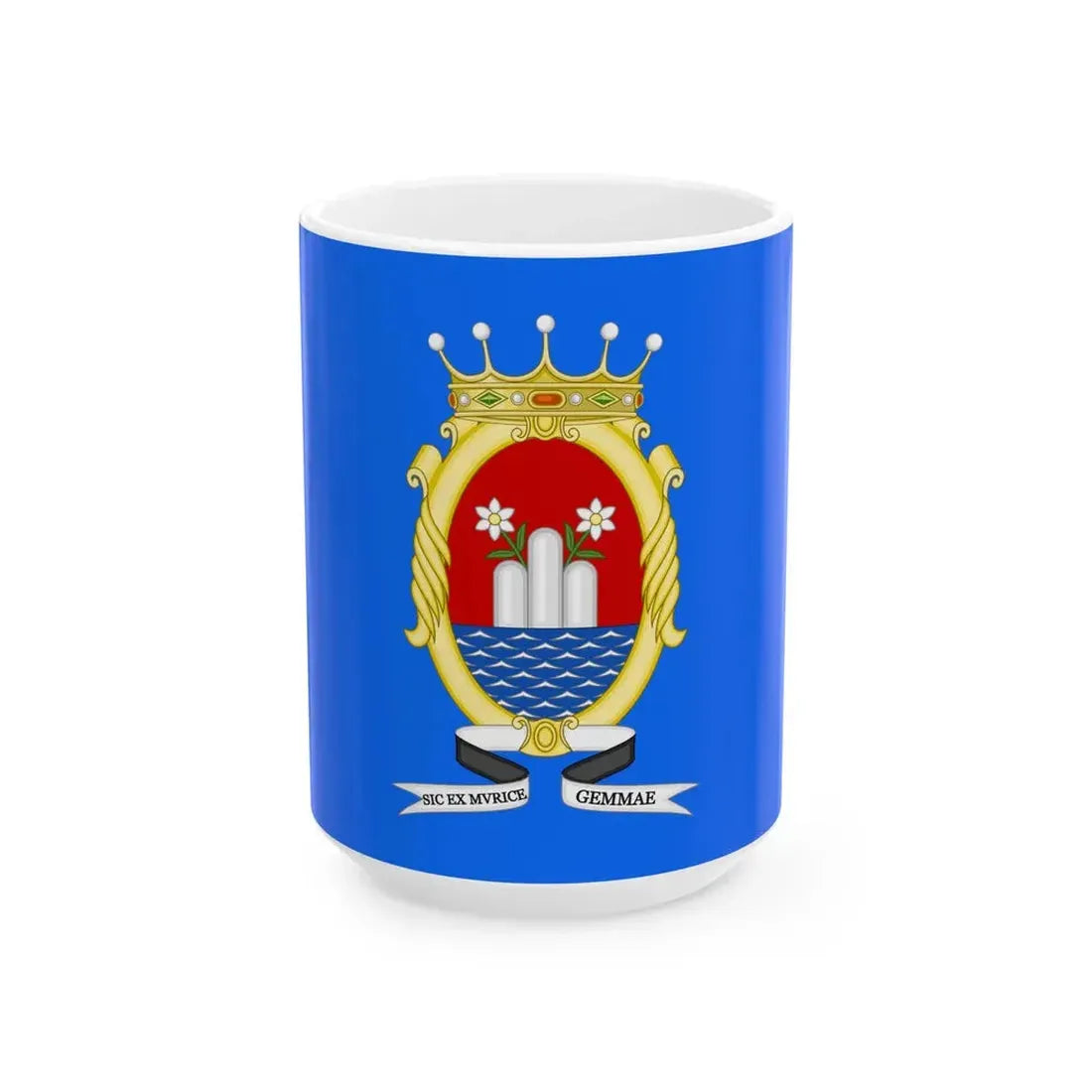 Flag of Sassuolo (Italy) White Coffee Mug 15oz - Go Mug Yourself