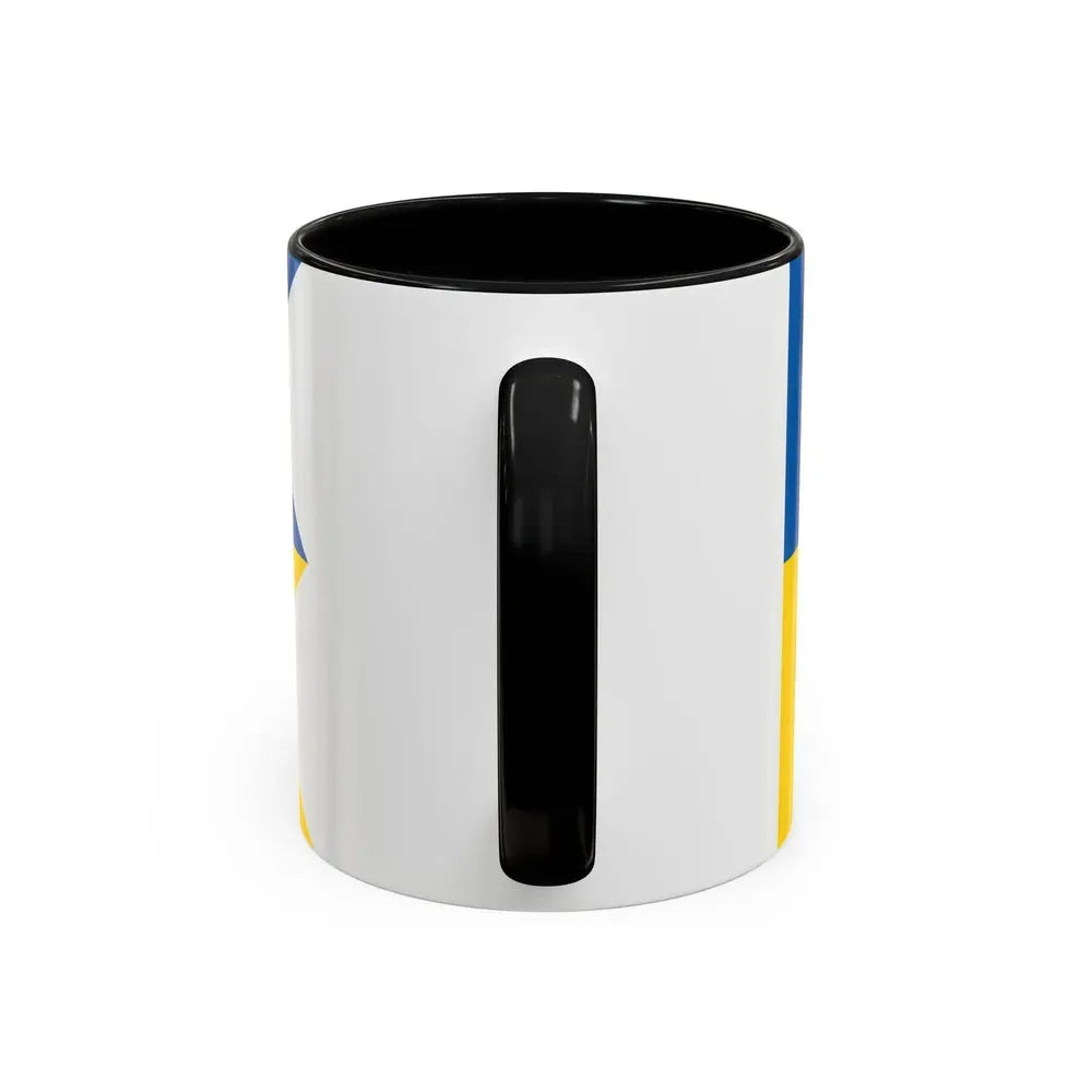 Flag of Satakunta Finland - Accent Coffee Mug - Go Mug Yourself