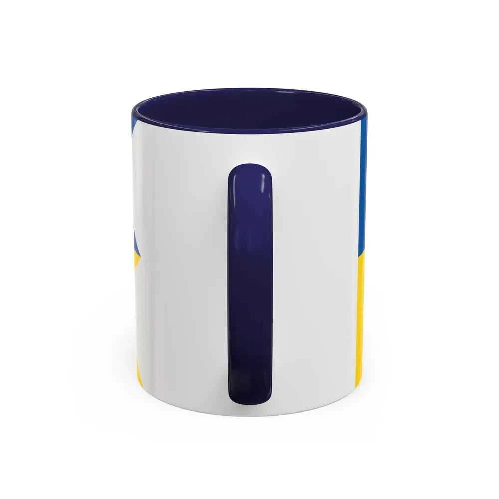 Flag of Satakunta Finland - Accent Coffee Mug - Go Mug Yourself
