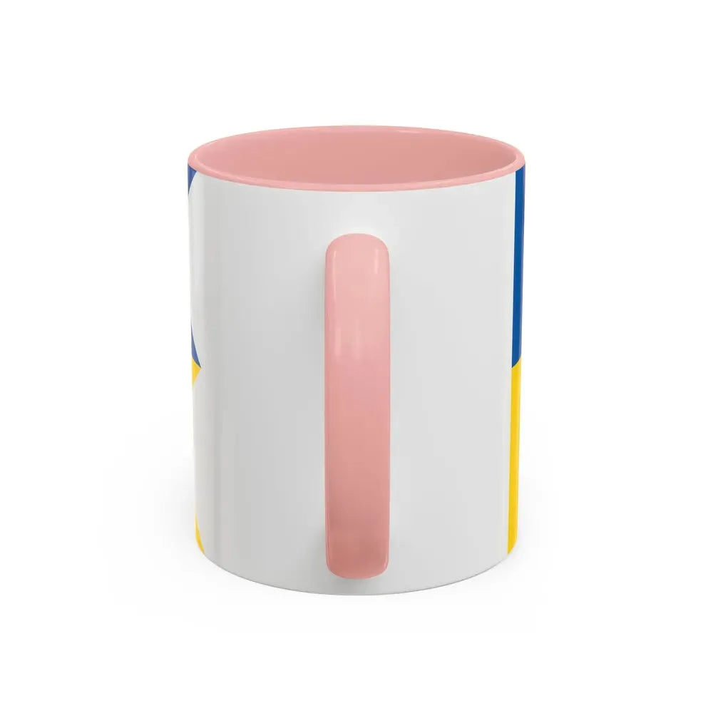 Flag of Satakunta Finland - Accent Coffee Mug - Go Mug Yourself