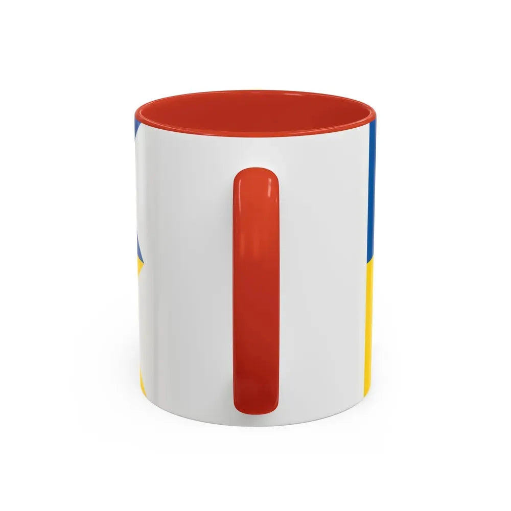 Flag of Satakunta Finland - Accent Coffee Mug - Go Mug Yourself