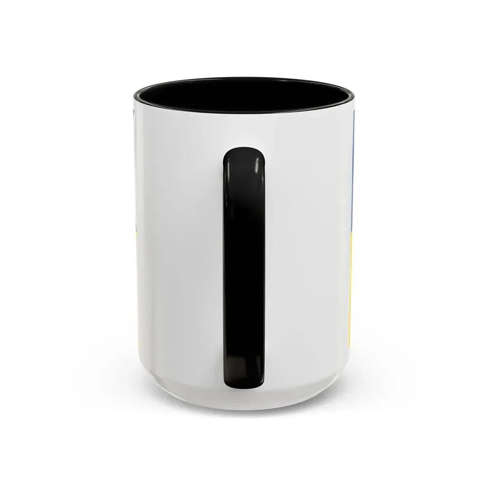 Flag of Satakunta Finland - Accent Coffee Mug - Go Mug Yourself