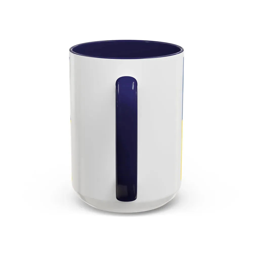 Flag of Satakunta Finland - Accent Coffee Mug - Go Mug Yourself