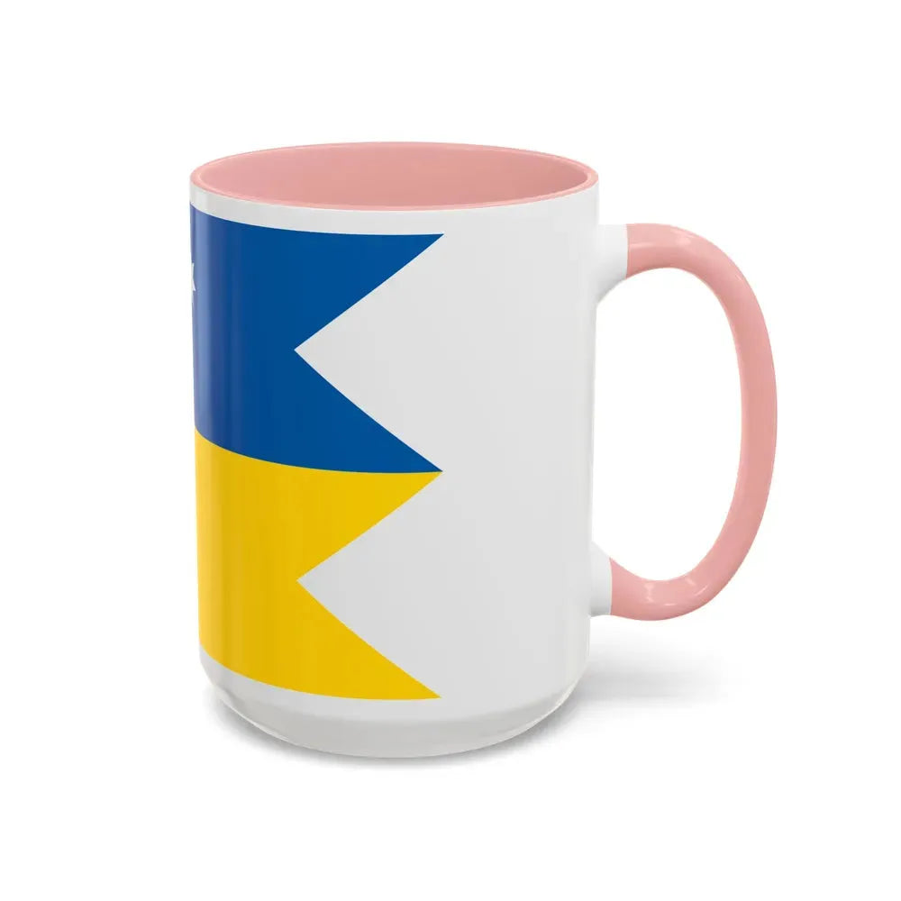 Flag of Satakunta Finland - Accent Coffee Mug - Go Mug Yourself