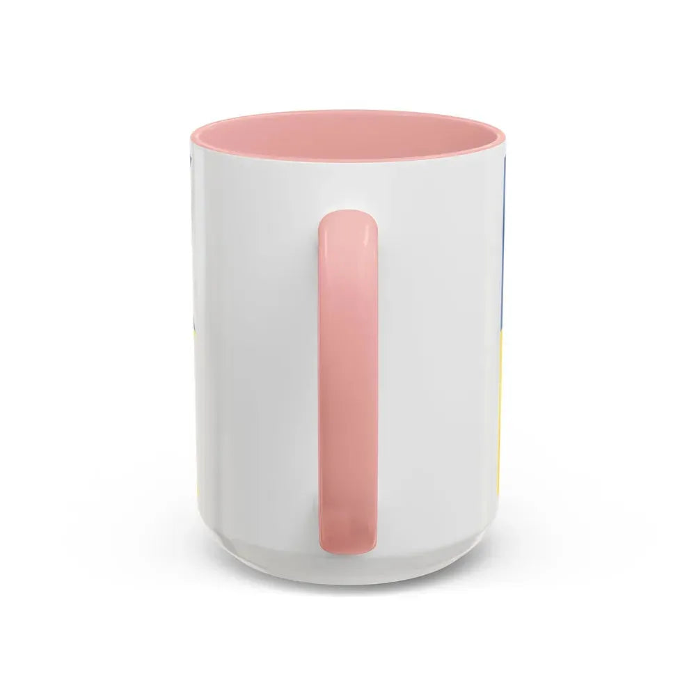 Flag of Satakunta Finland - Accent Coffee Mug - Go Mug Yourself