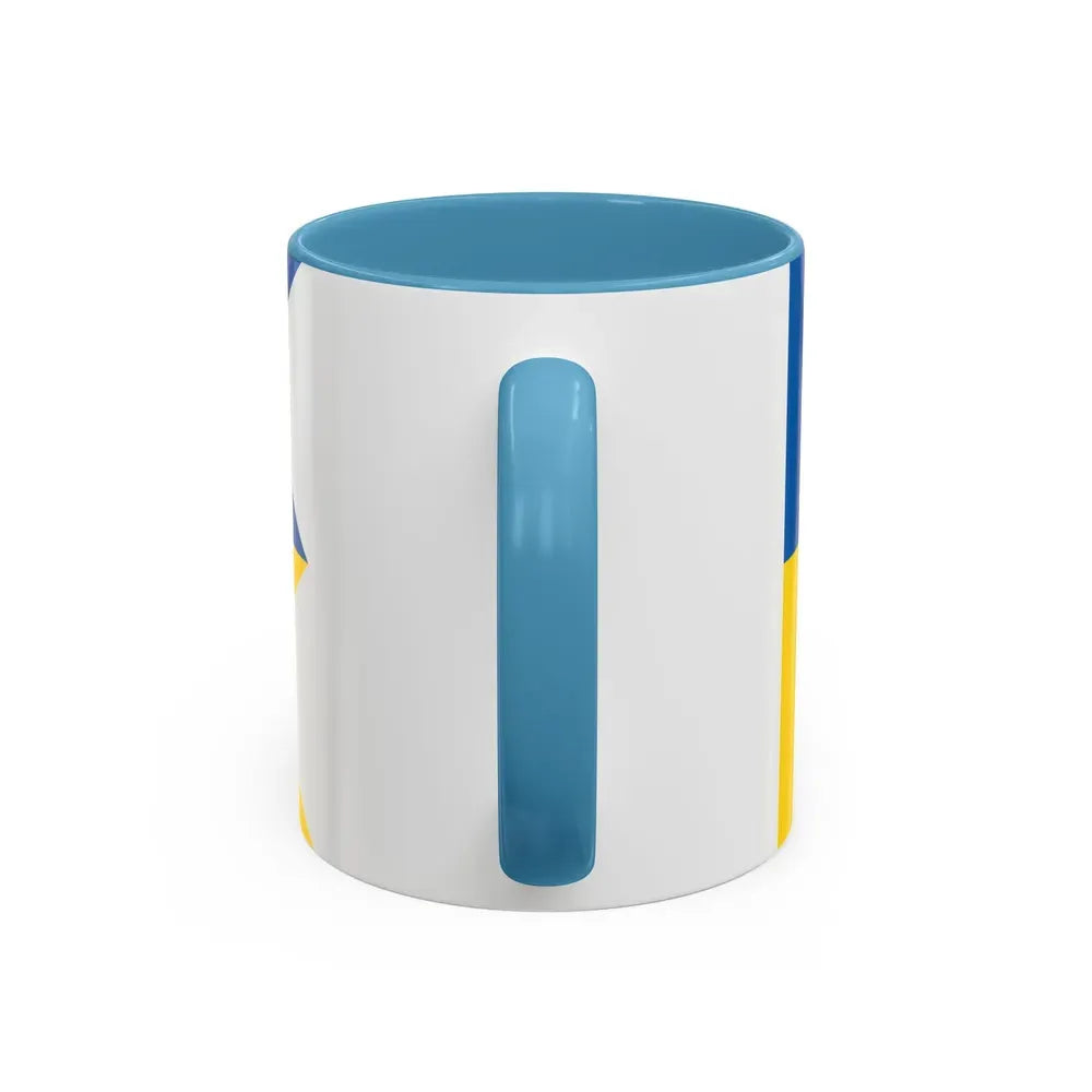 Flag of Satakunta Finland - Accent Coffee Mug - Go Mug Yourself