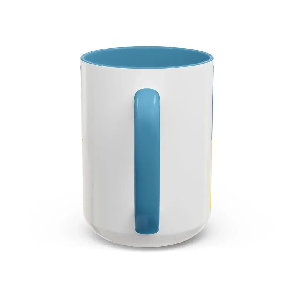 Flag of Satakunta Finland - Accent Coffee Mug - Go Mug Yourself