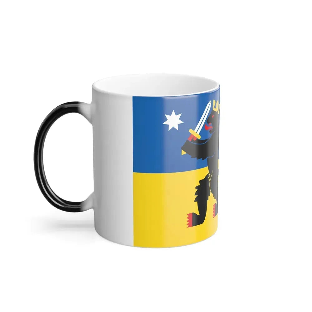 Flag of Satakunta Finland - Color Changing Coffee Mug - Go Mug Yourself
