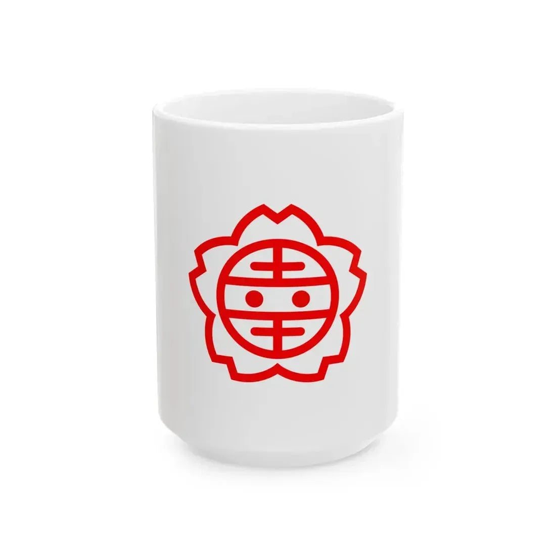 Flag of Satte Saitama (Japan) White Coffee Mug 15oz - Go Mug Yourself