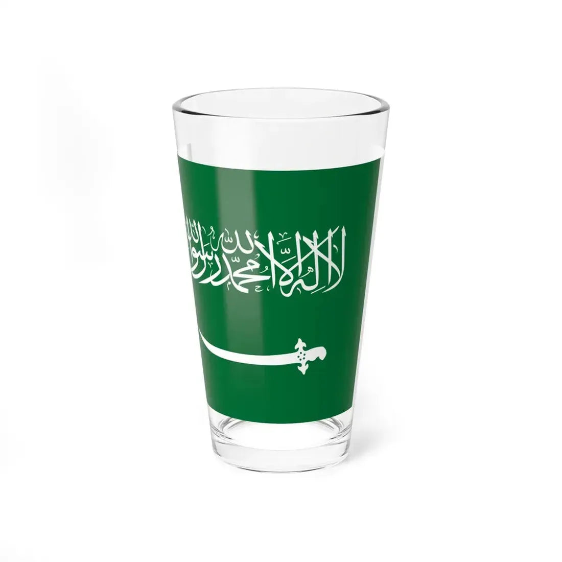 Flag of Saudi Arabia 1932-1934 (Saudi Arabia) Pint Glass 16oz 16oz - Go Mug Yourself