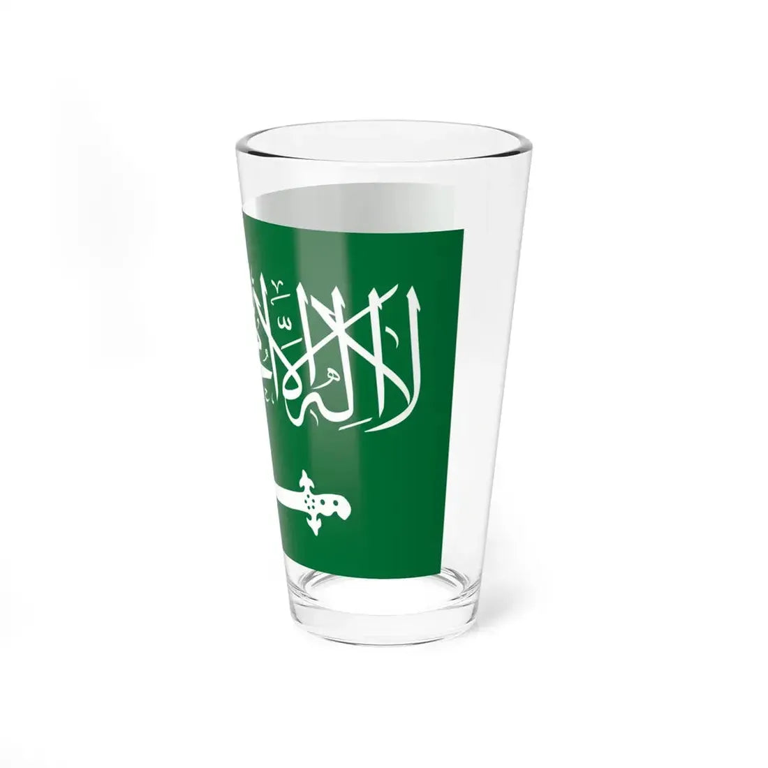 Flag of Saudi Arabia 1938-1973 (Saudi Arabia) Pint Glass 16oz - Go Mug Yourself
