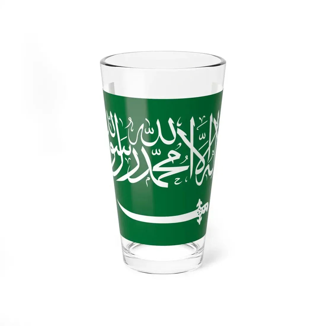 Flag of Saudi Arabia 1938 to 1973 (Saudi Arabia) Pint Glass 16oz 16oz - Go Mug Yourself