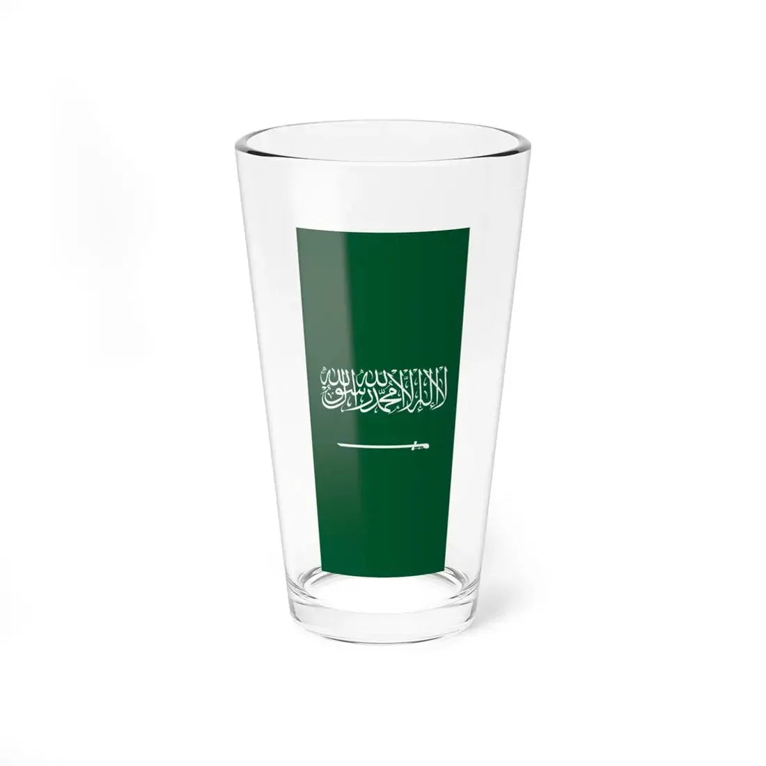 Flag of Saudi Arabia Hanging (Saudi Arabia) Pint Glass 16oz 16oz - Go Mug Yourself