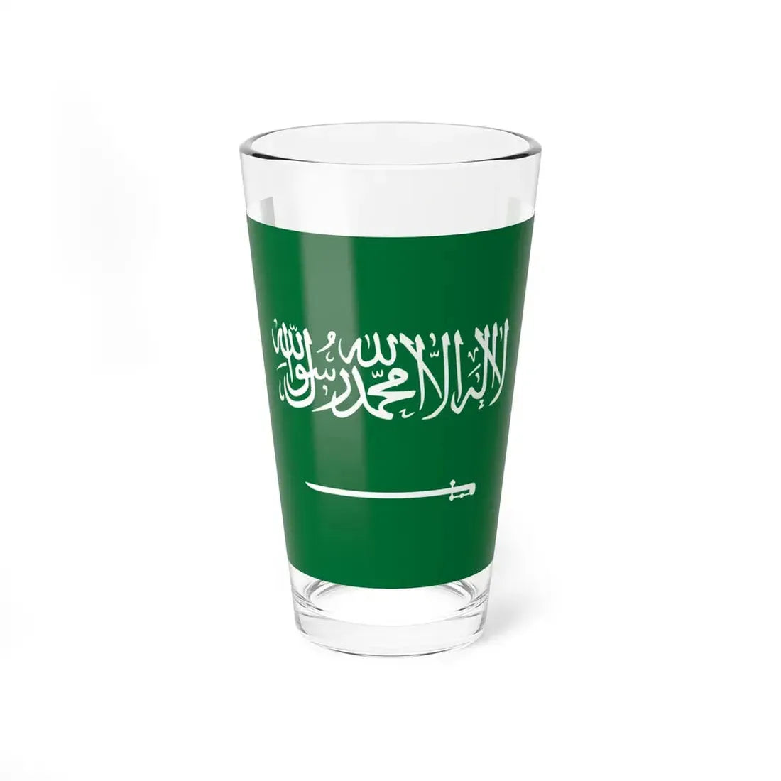 Flag of Saudi Arabia type 2 (Saudi Arabia) Pint Glass 16oz 16oz - Go Mug Yourself