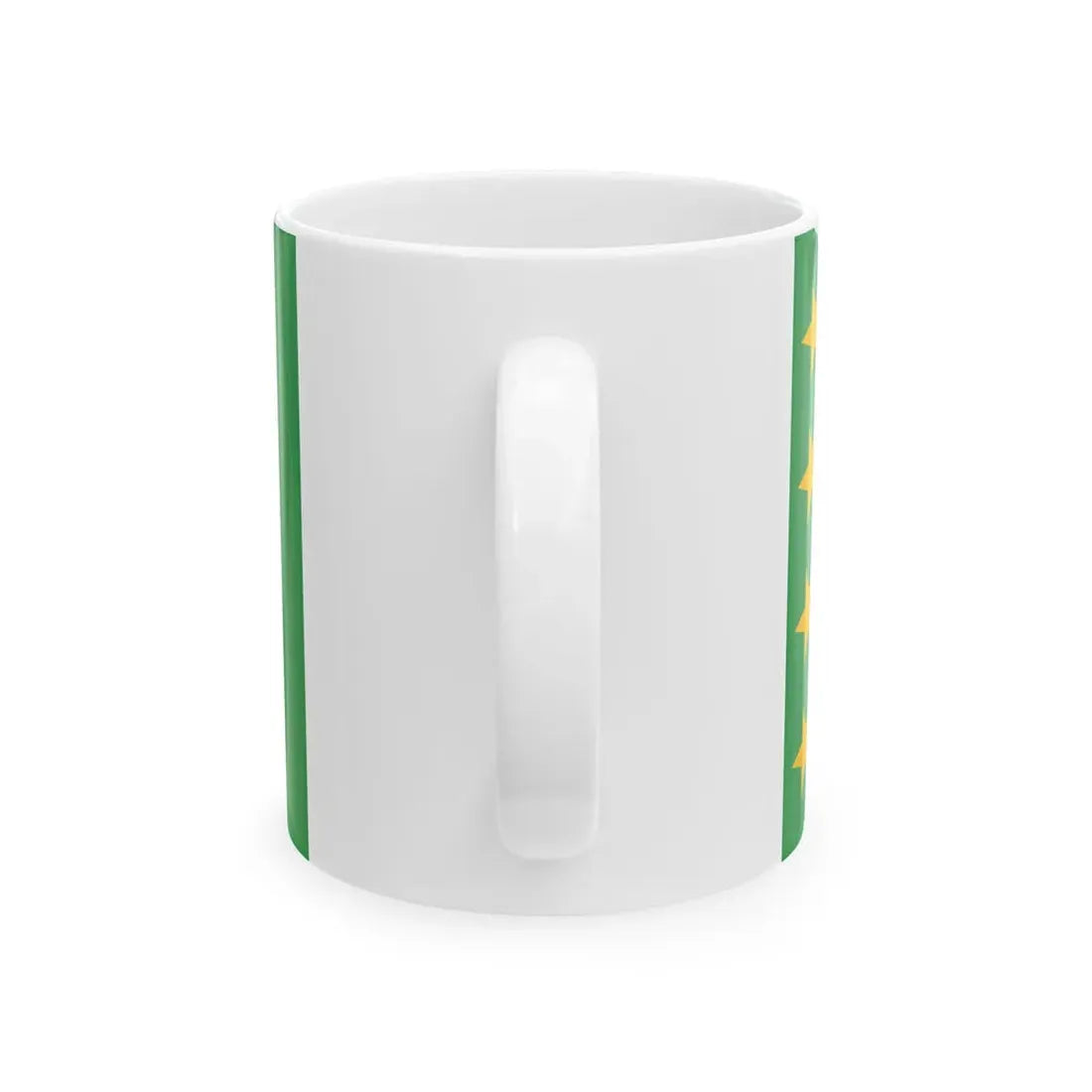 Flag of Sauga Estonia (Estonia) White Coffee Mug - Go Mug Yourself