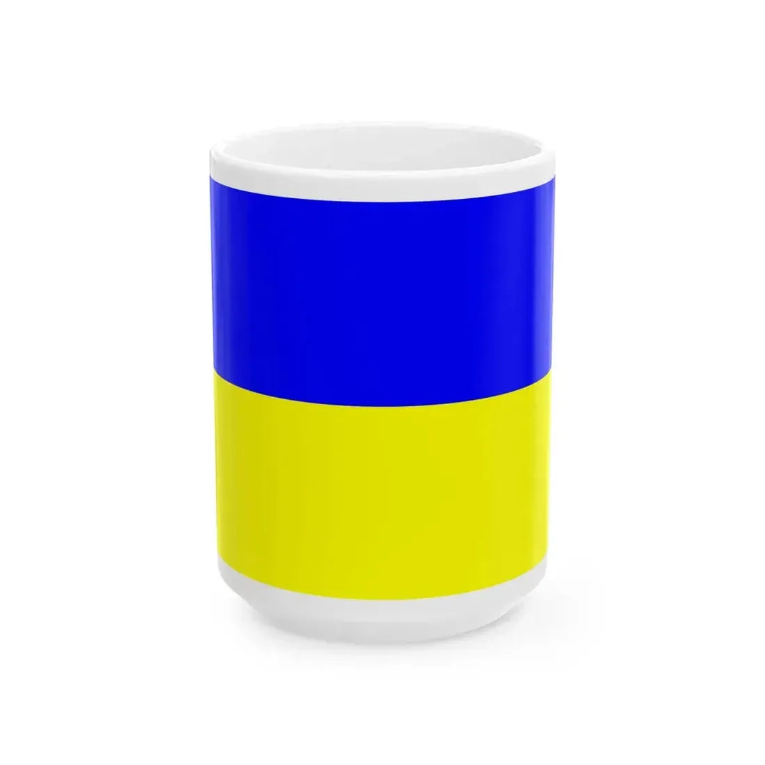 Flag of Saugues (France) White Coffee Mug 15oz - Go Mug Yourself