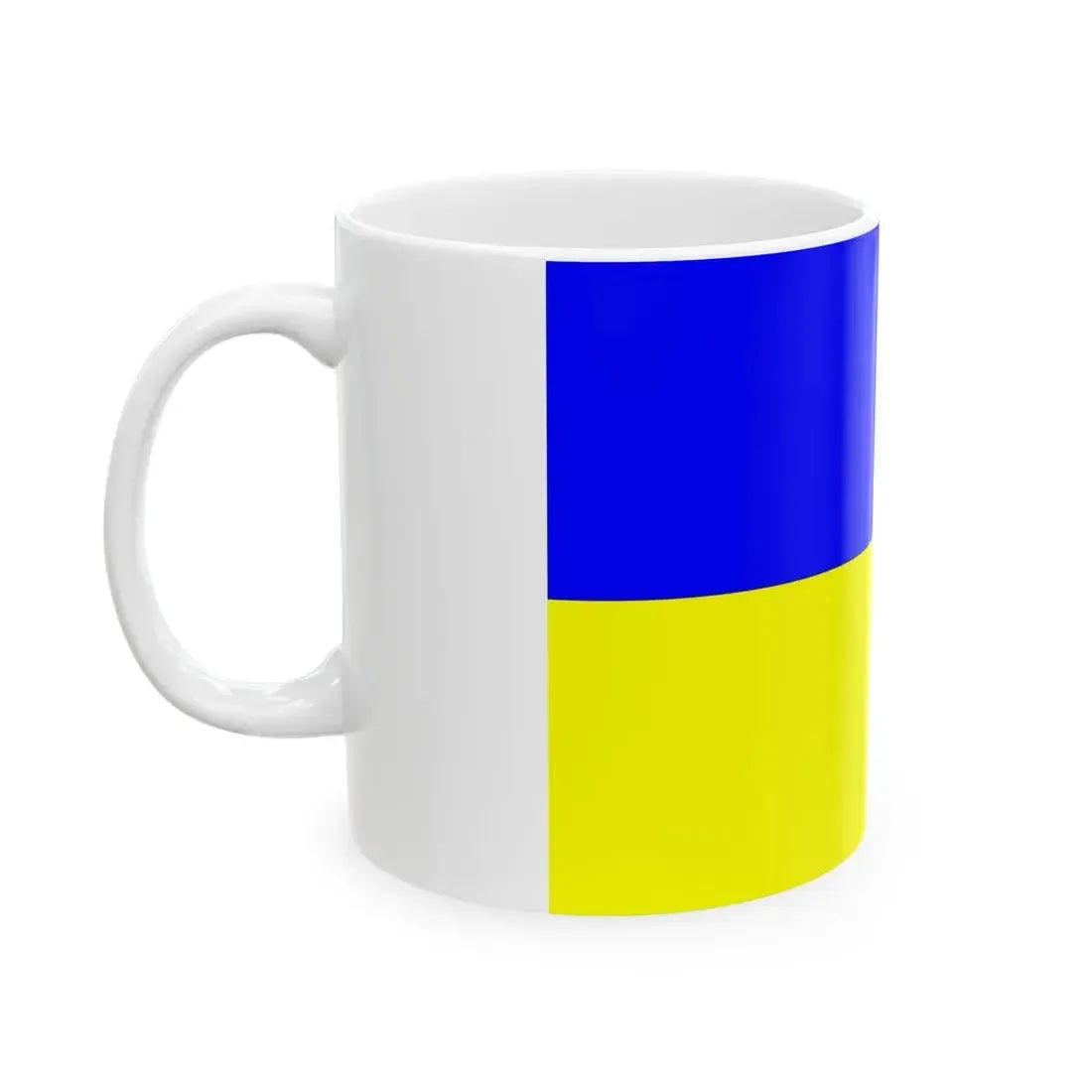 Flag of Saugues (France) White Coffee Mug - Go Mug Yourself