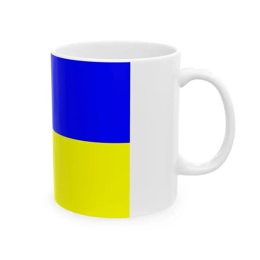 Flag of Saugues (France) White Coffee Mug - Go Mug Yourself