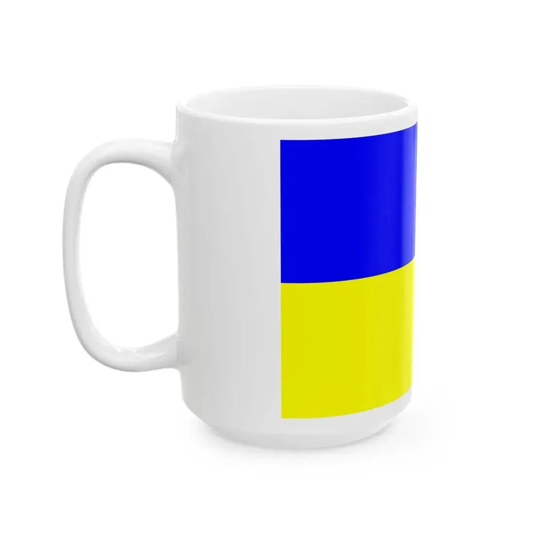 Flag of Saugues (France) White Coffee Mug - Go Mug Yourself