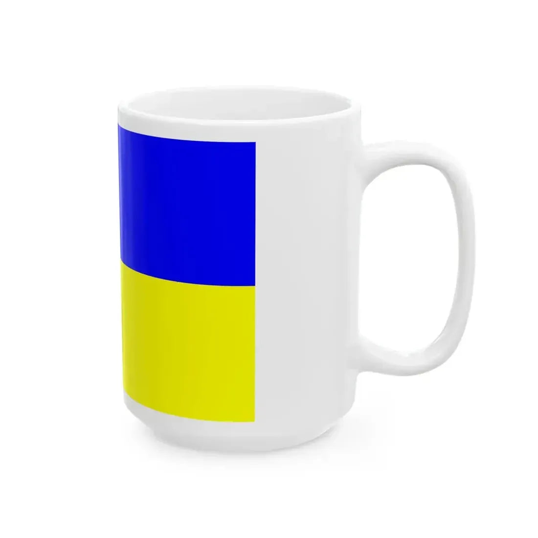 Flag of Saugues (France) White Coffee Mug - Go Mug Yourself