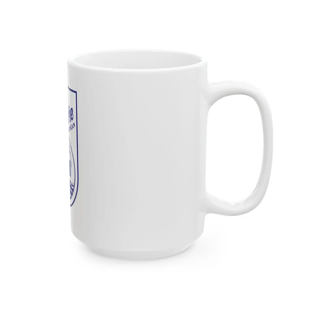 Flag of Sault Ste. Marie Michigan (United States) White Coffee Mug - Go Mug Yourself