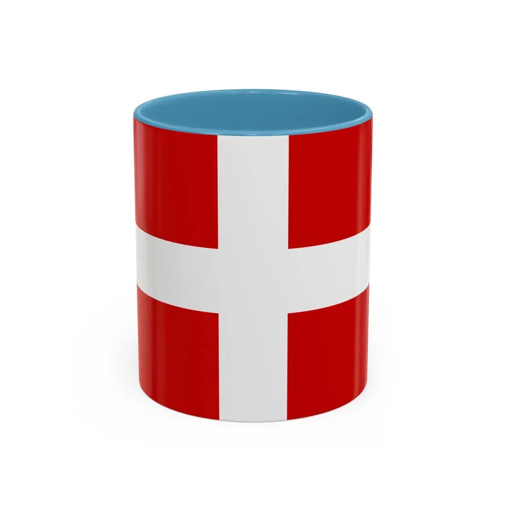 Flag of Savoie France - Accent Coffee Mug 11oz Light Blue - Go Mug Yourself