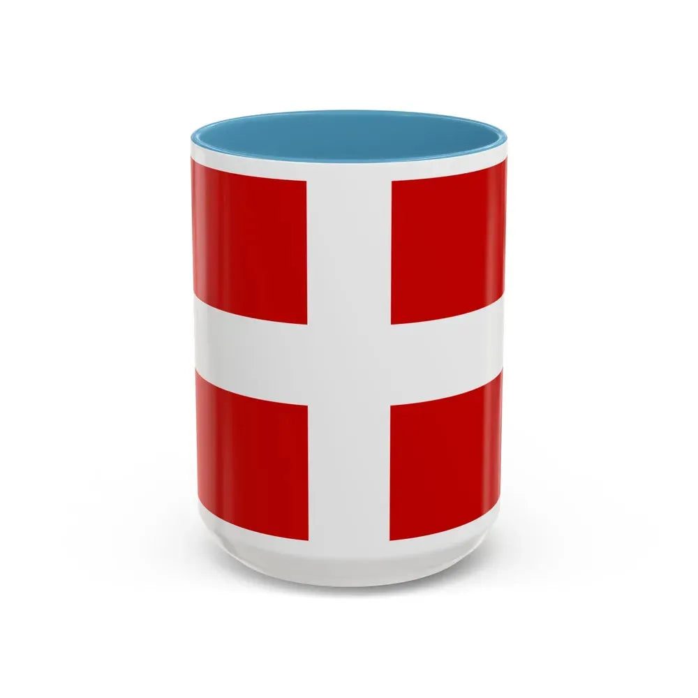 Flag of Savoie France - Accent Coffee Mug 15oz Light Blue - Go Mug Yourself