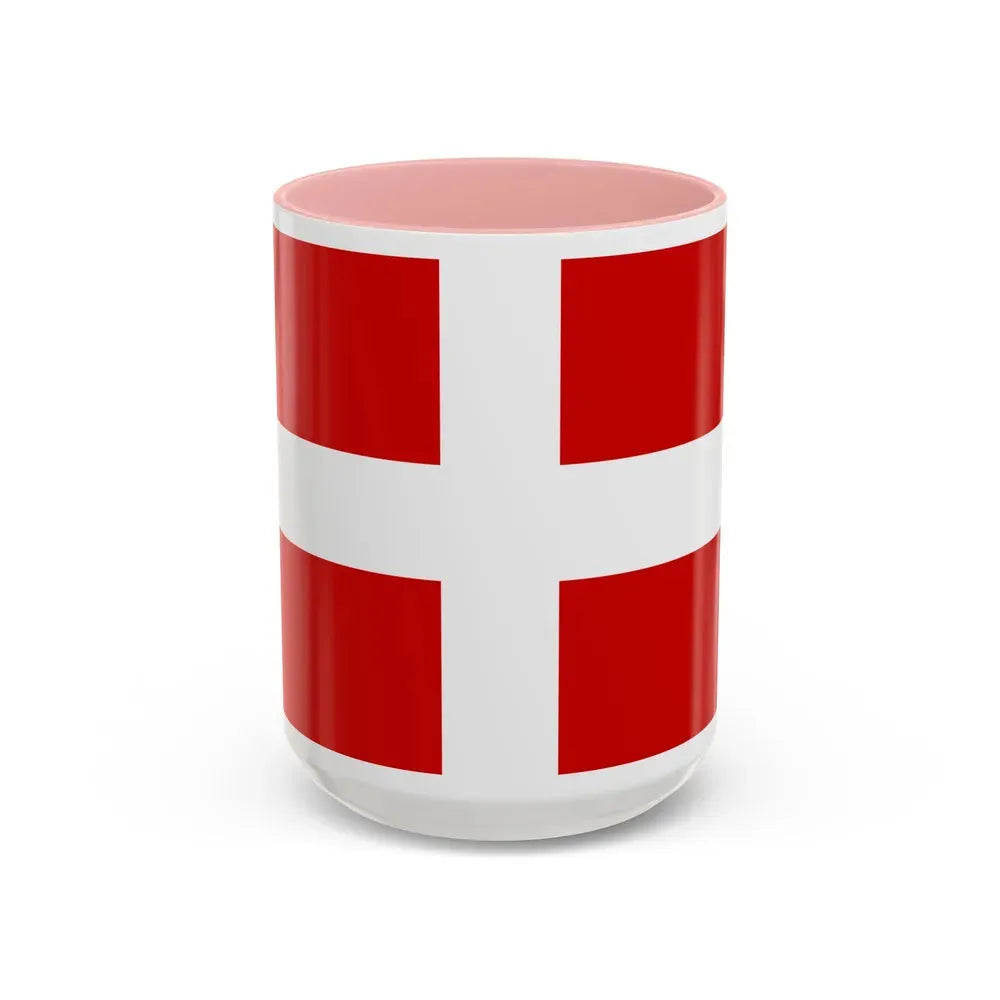 Flag of Savoie France - Accent Coffee Mug 15oz Pink - Go Mug Yourself