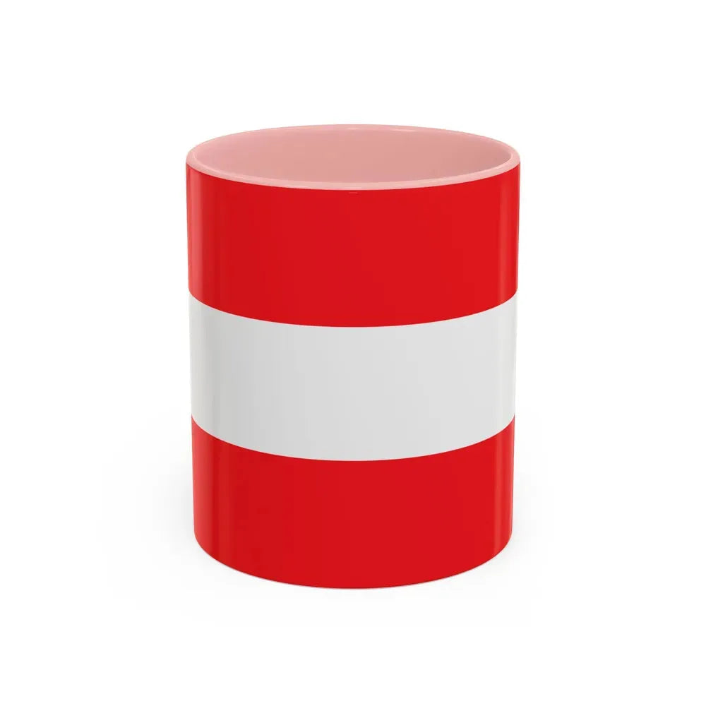 Flag of Savona Italy - Accent Coffee Mug 11oz Pink - Go Mug Yourself