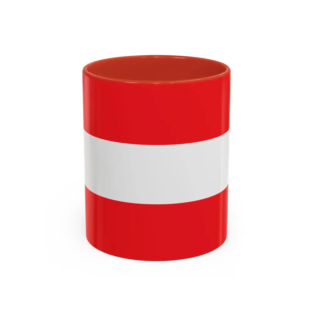 Flag of Savona Italy - Accent Coffee Mug 11oz Red - Go Mug Yourself
