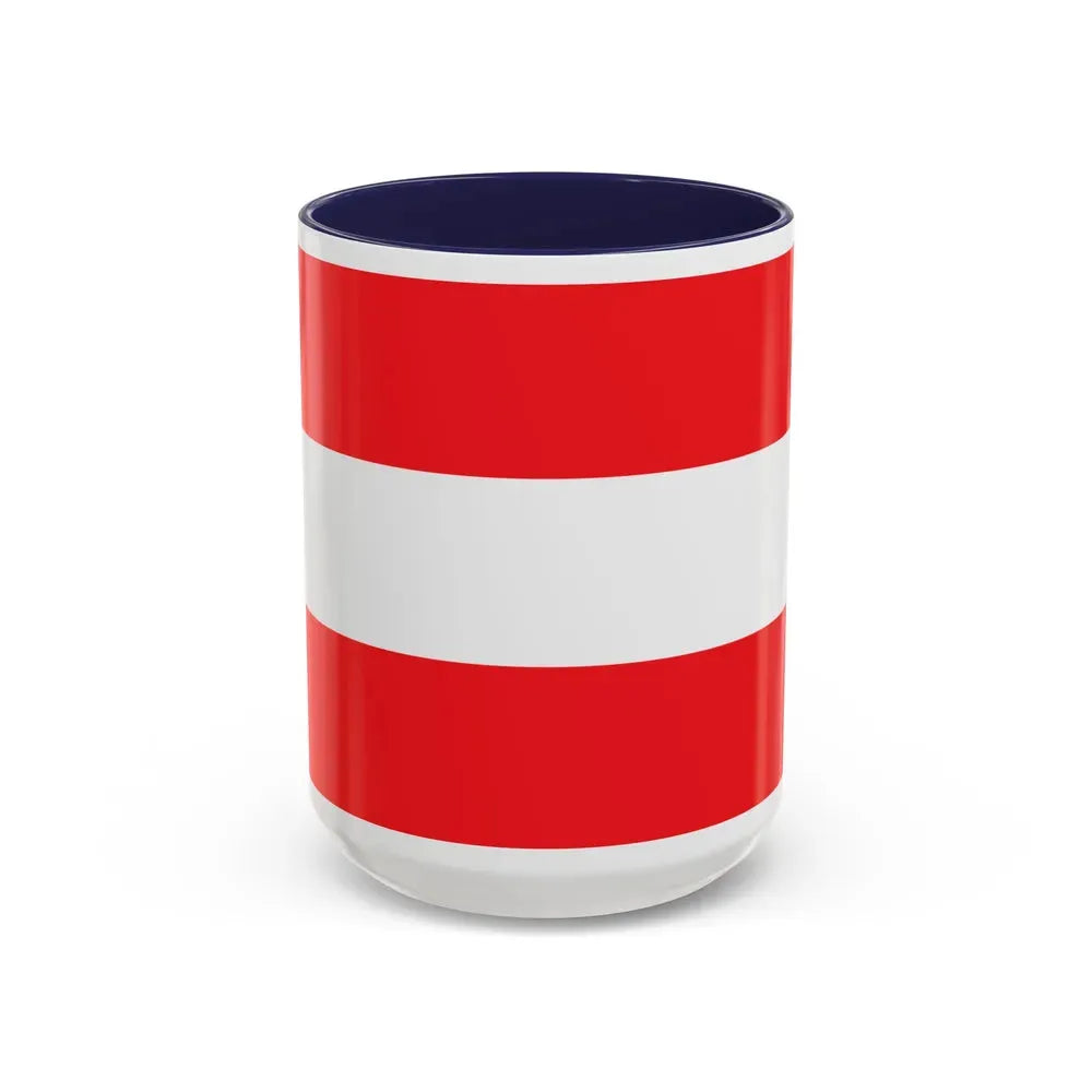 Flag of Savona Italy - Accent Coffee Mug 15oz Navy - Go Mug Yourself