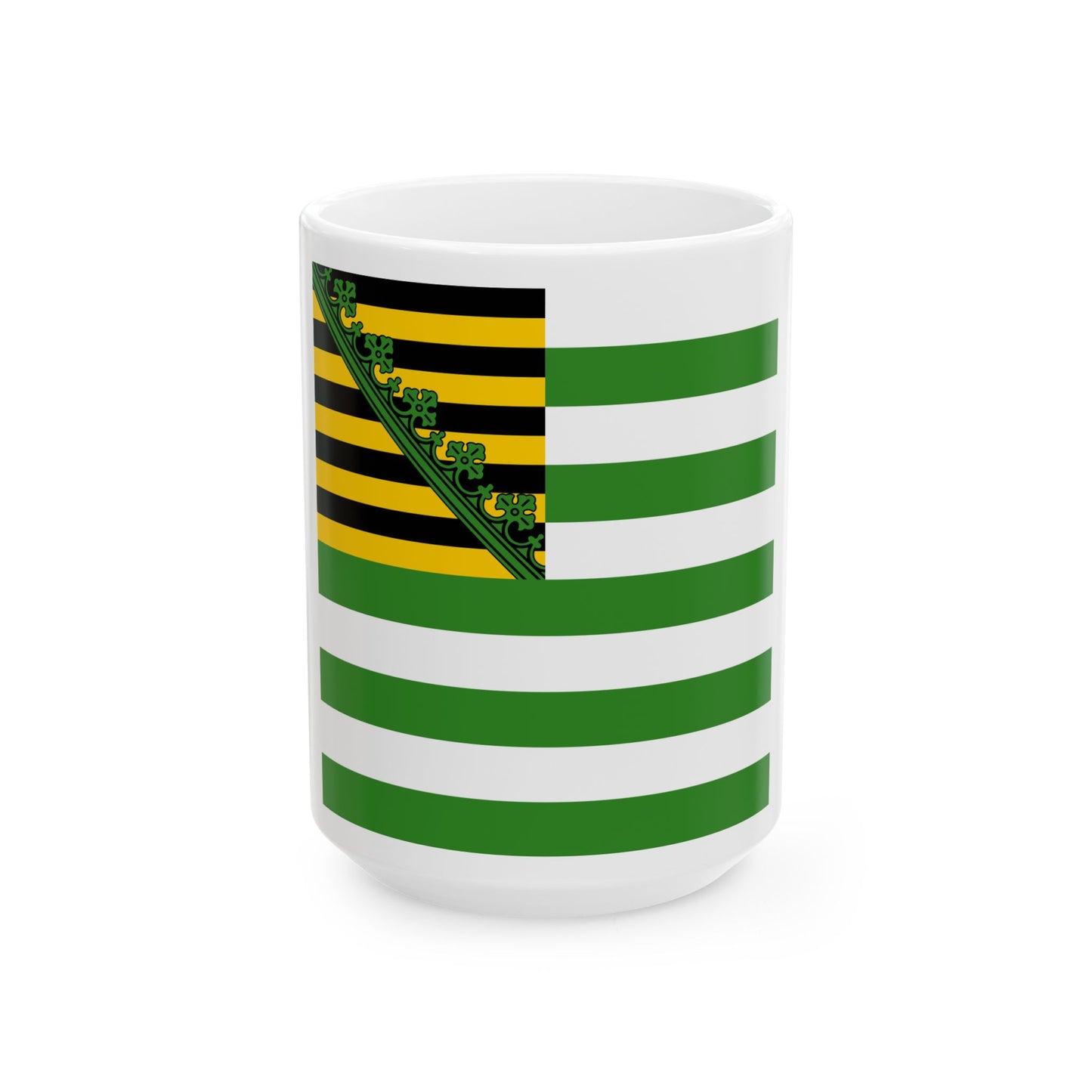 Flag of Saxe-Altenburg 1602 (Germany) White Coffee Mug-15oz-Go Mug Yourself