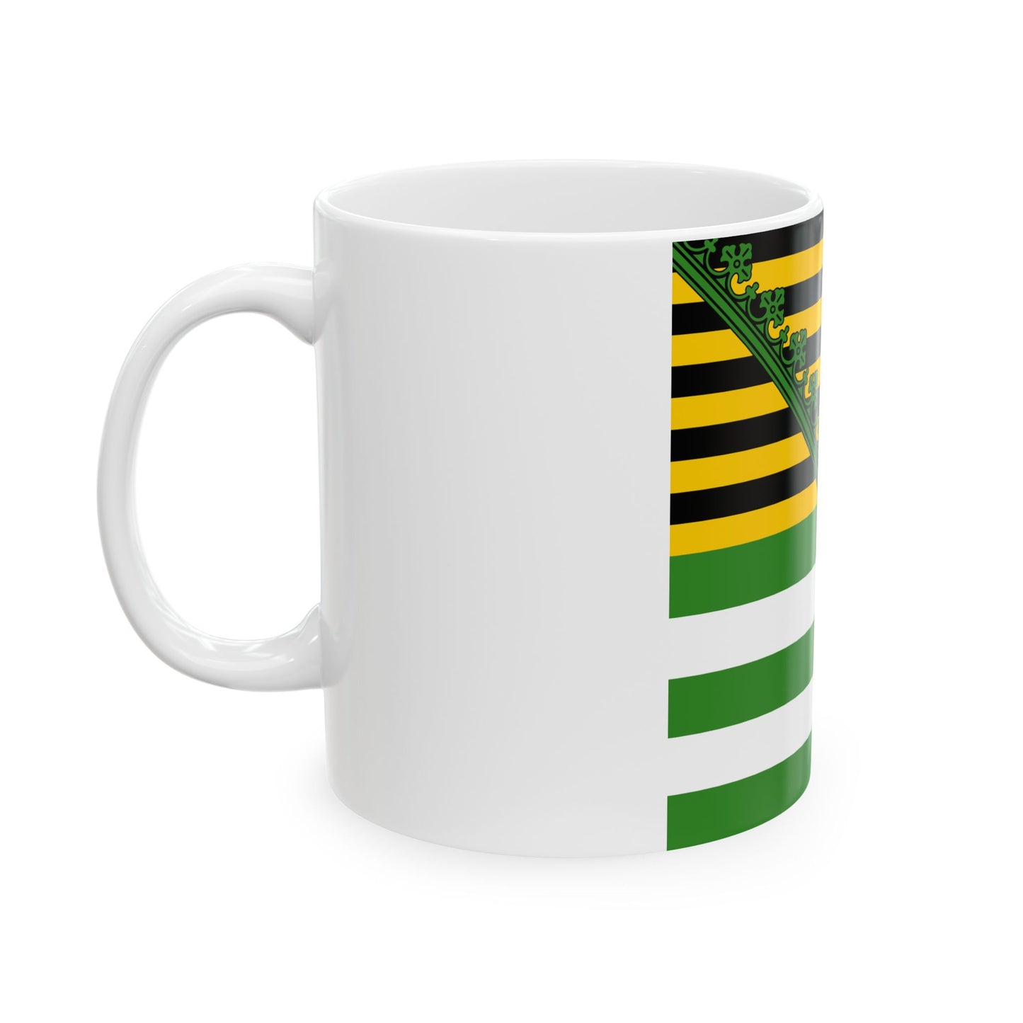 Flag of Saxe-Altenburg 1602 (Germany) White Coffee Mug-Go Mug Yourself