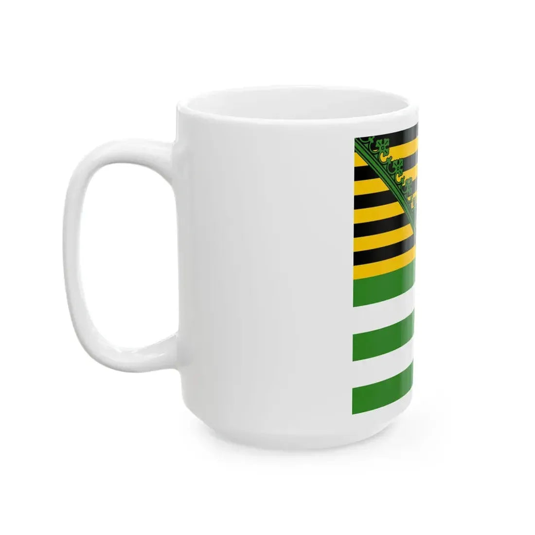 Flag of Saxe-Altenburg 1602 (Germany) White Coffee Mug - Go Mug Yourself