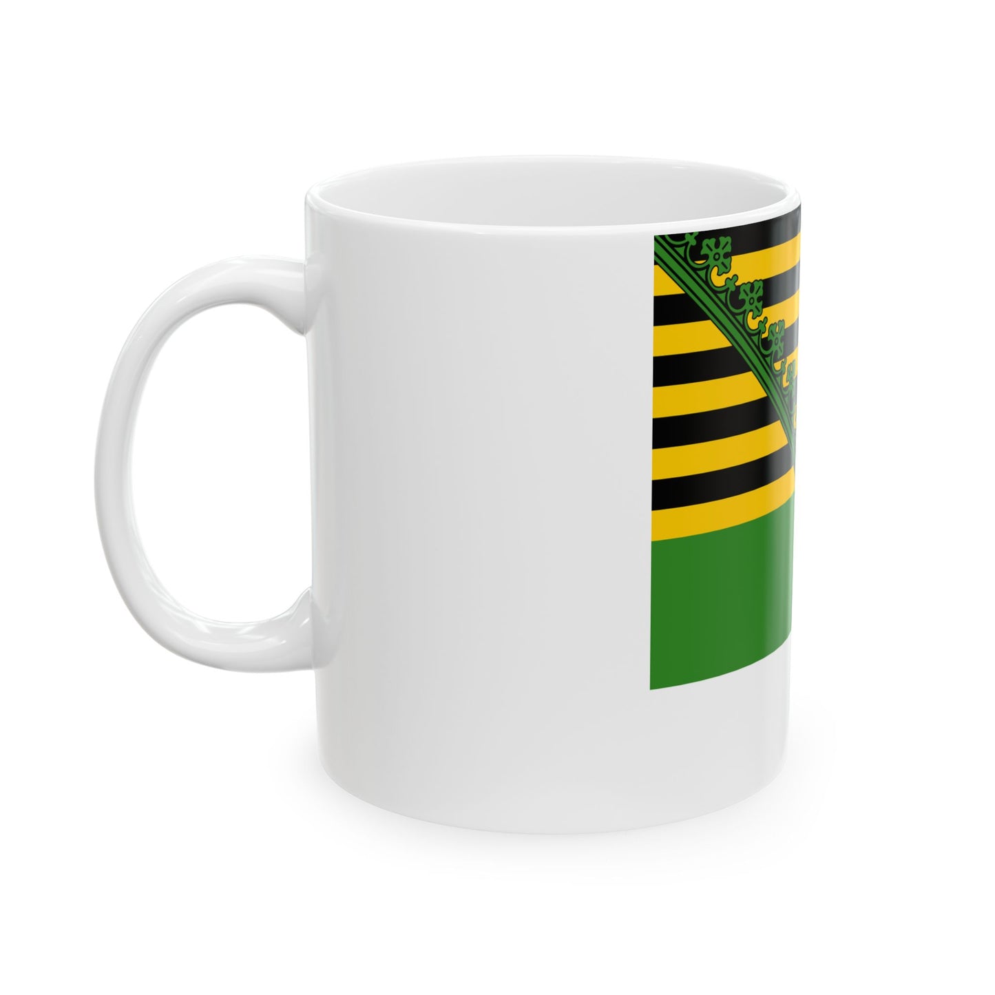 Flag of Saxe-Meiningen 1826 (Germany) White Coffee Mug-Go Mug Yourself