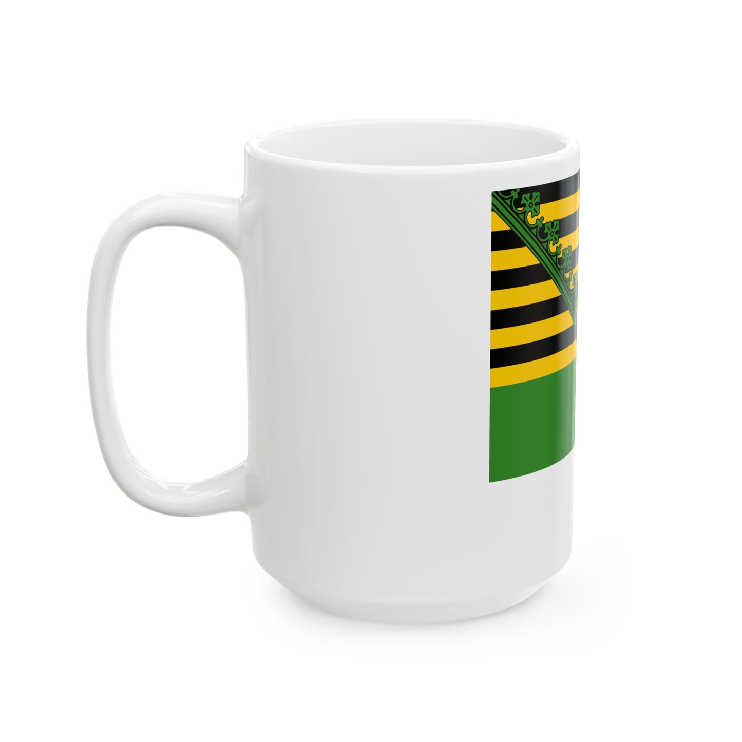 Flag of Saxe-Meiningen 1826 (Germany) White Coffee Mug-Go Mug Yourself