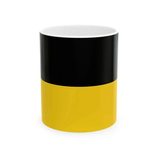 Flag of Saxony-Anhalt 1947 (Germany) White Coffee Mug 11oz - Go Mug Yourself