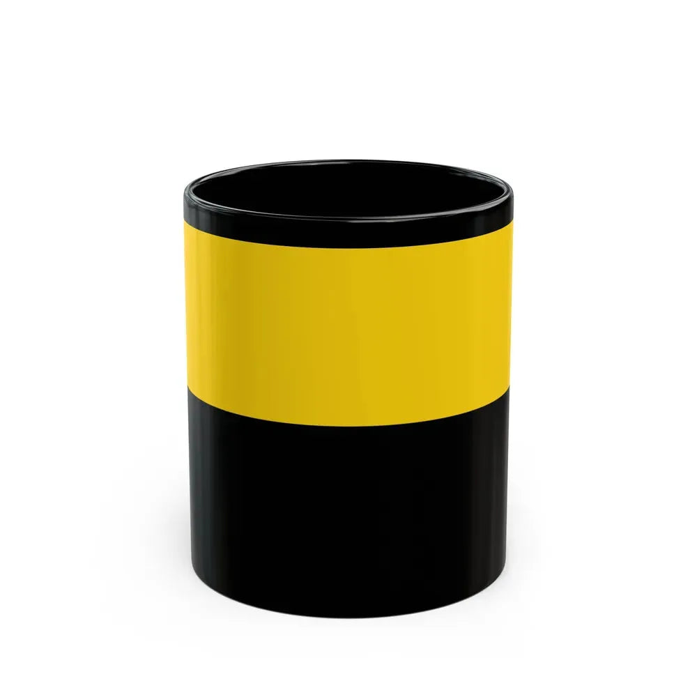 Flag of Saxony Anhalt Germany - Black Coffee Mug 11oz - Go Mug Yourself
