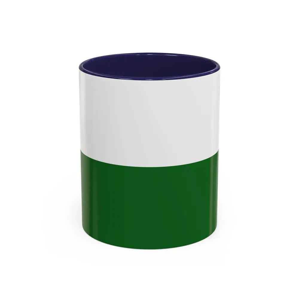 Flag of Saxony Germany - Accent Coffee Mug 11oz Navy - Go Mug Yourself