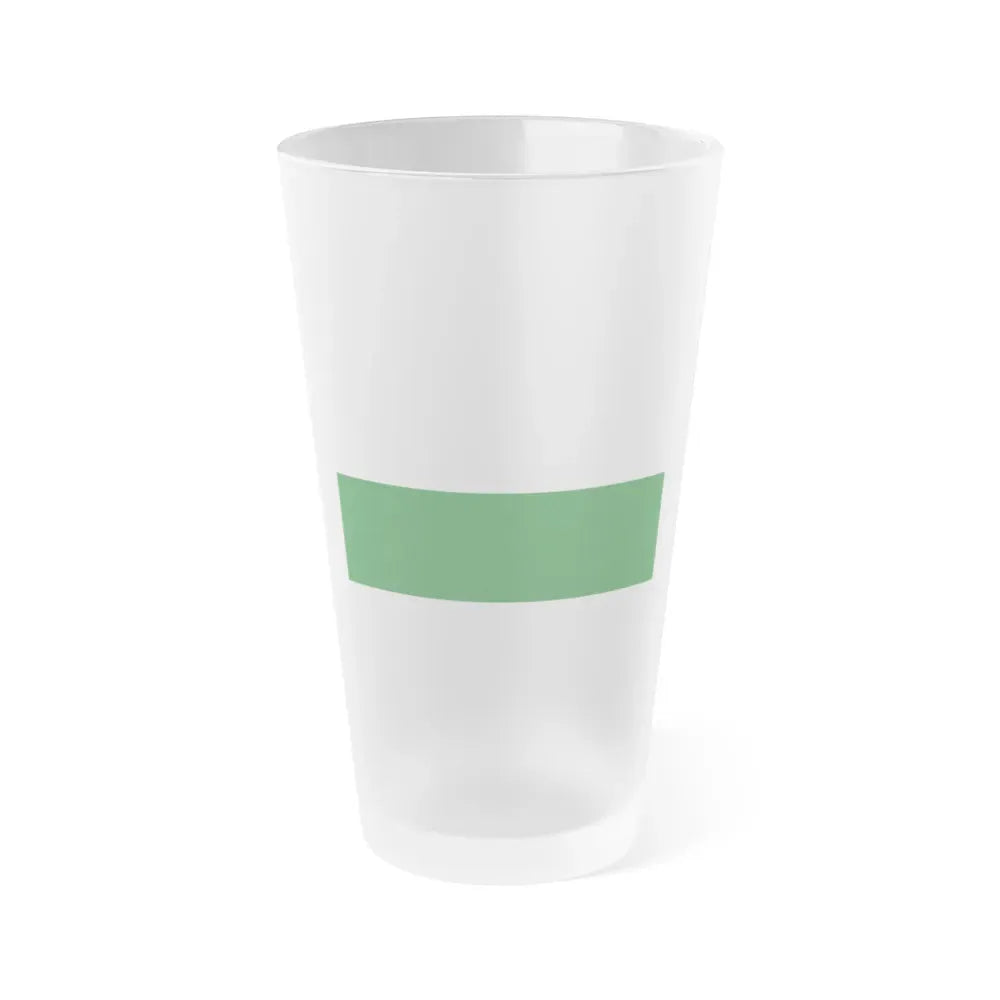 Flag of Saxony Germany - Frosted Pint Glass 16oz 16oz Frosted - Go Mug Yourself