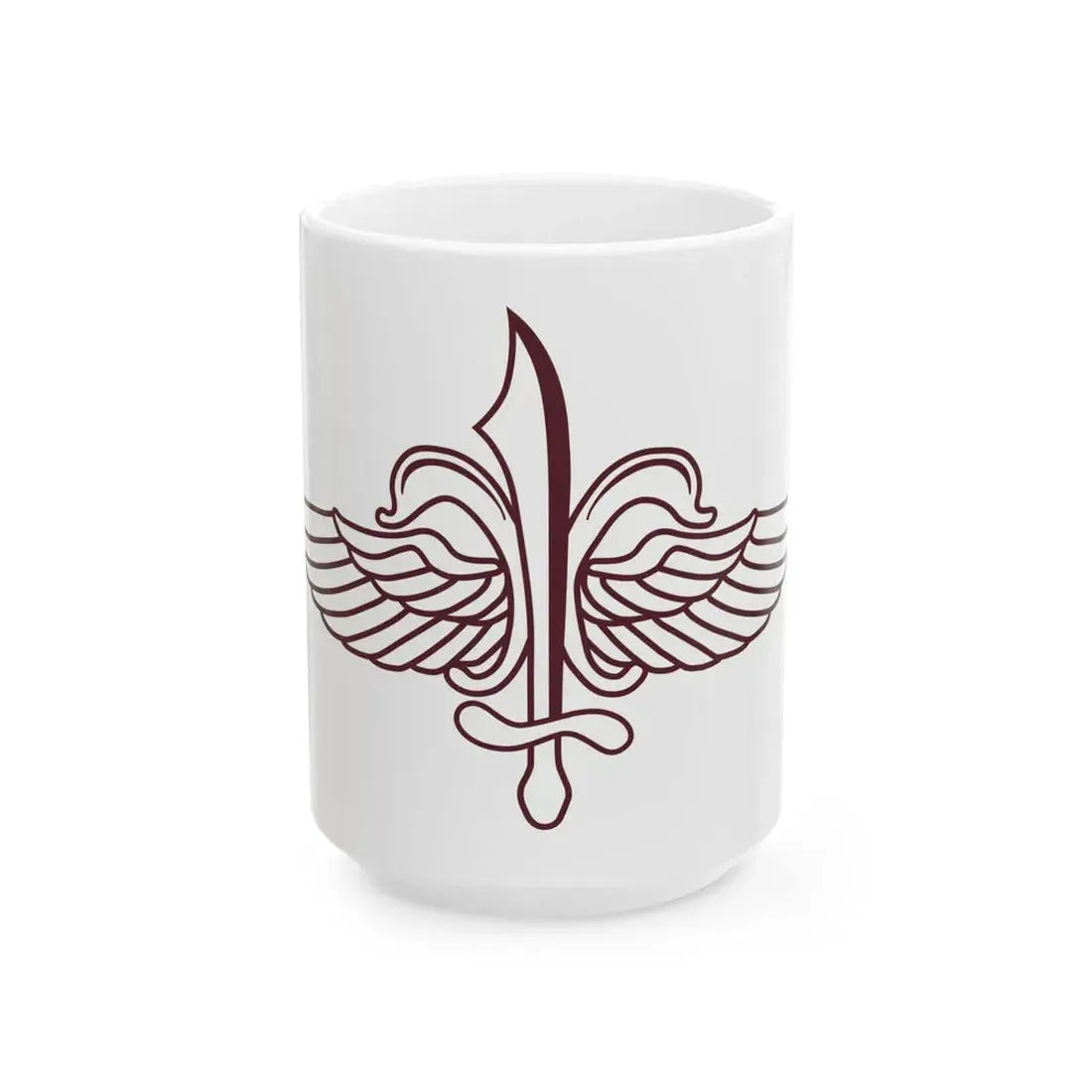 Flag of Sayeret Matkal (Israel) White Coffee Mug 15oz - Go Mug Yourself