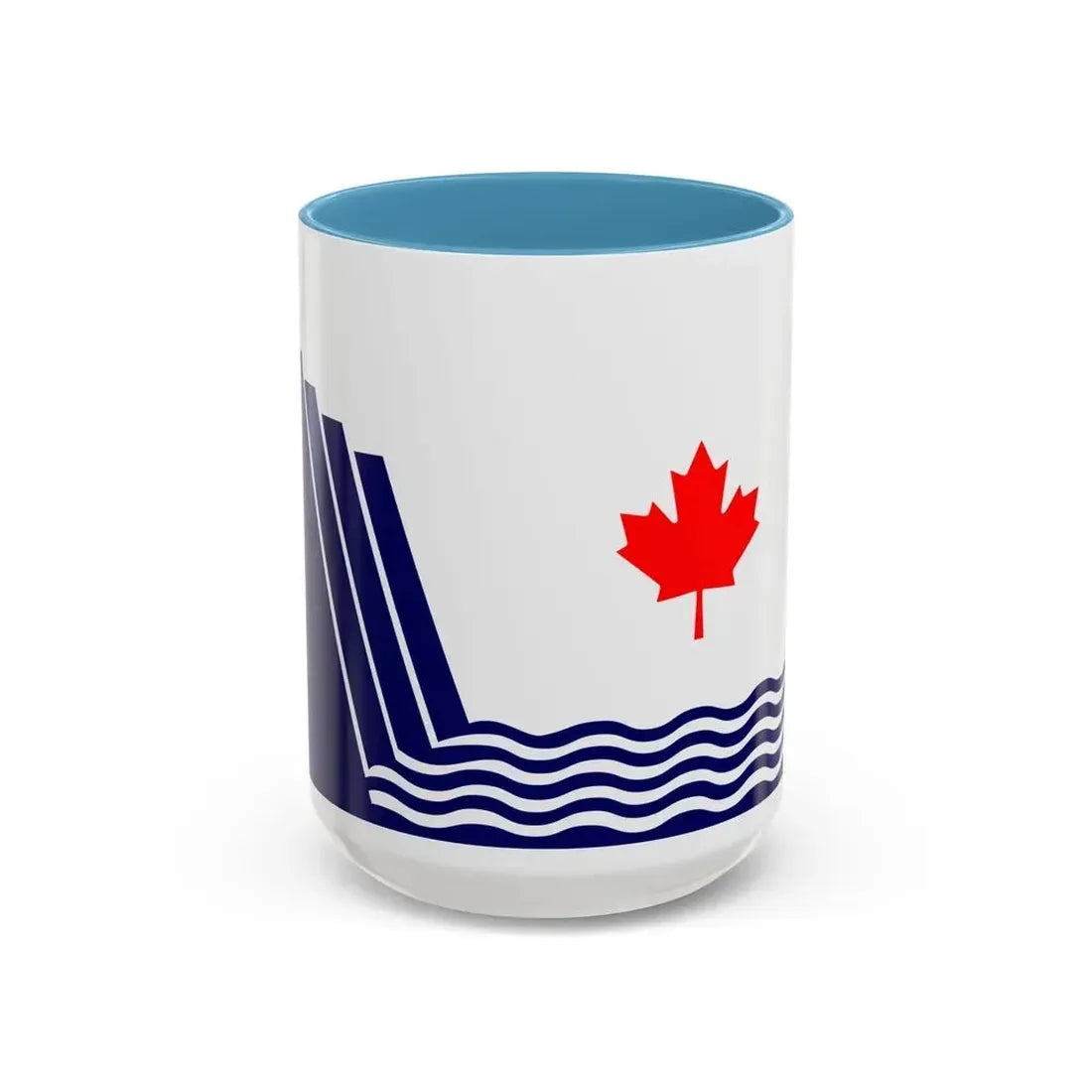 Flag of Scarborough Ontario Canada - Accent Coffee Mug 15oz Light Blue - Go Mug Yourself