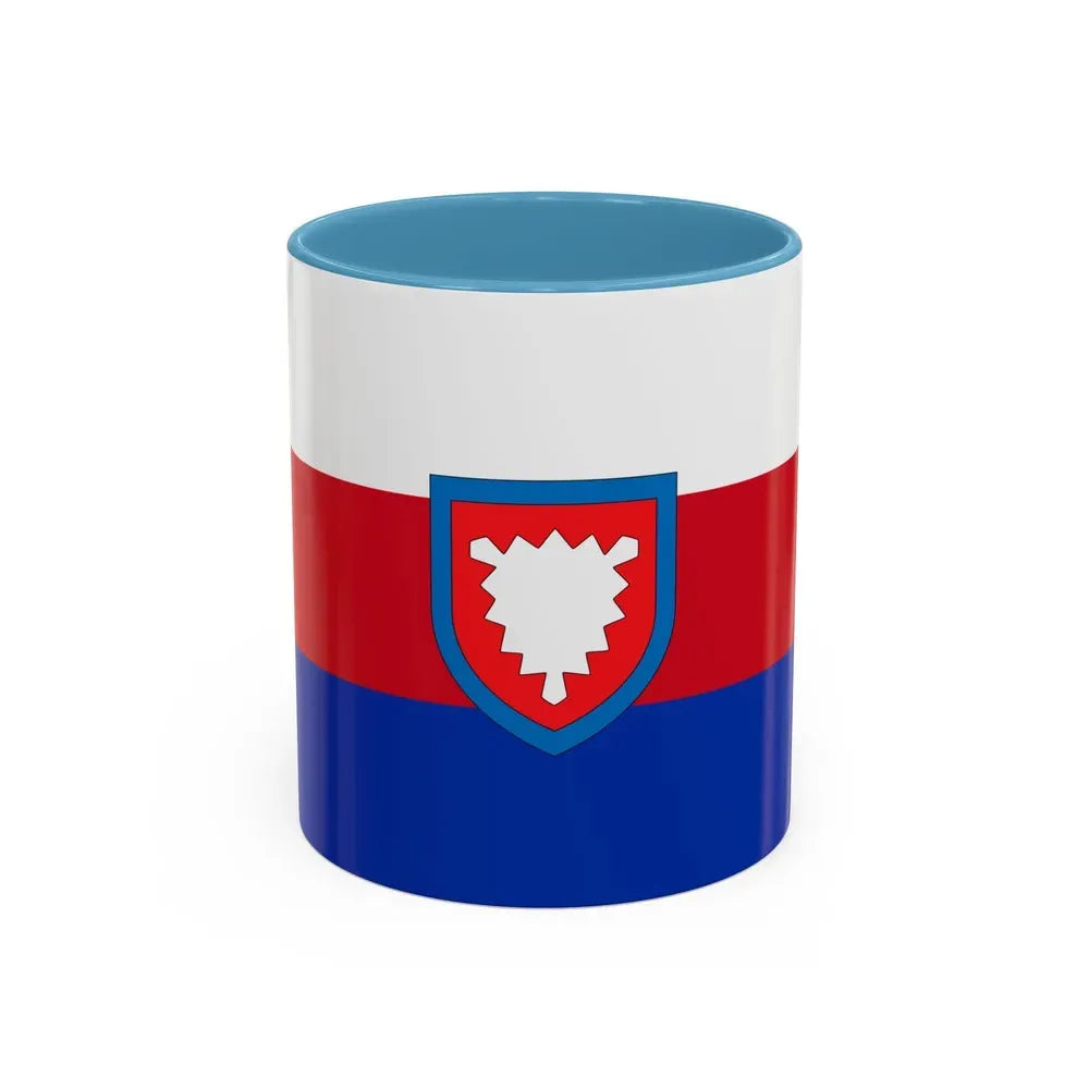 Flag of Schaumburg Germany - Accent Coffee Mug 11oz Light Blue - Go Mug Yourself