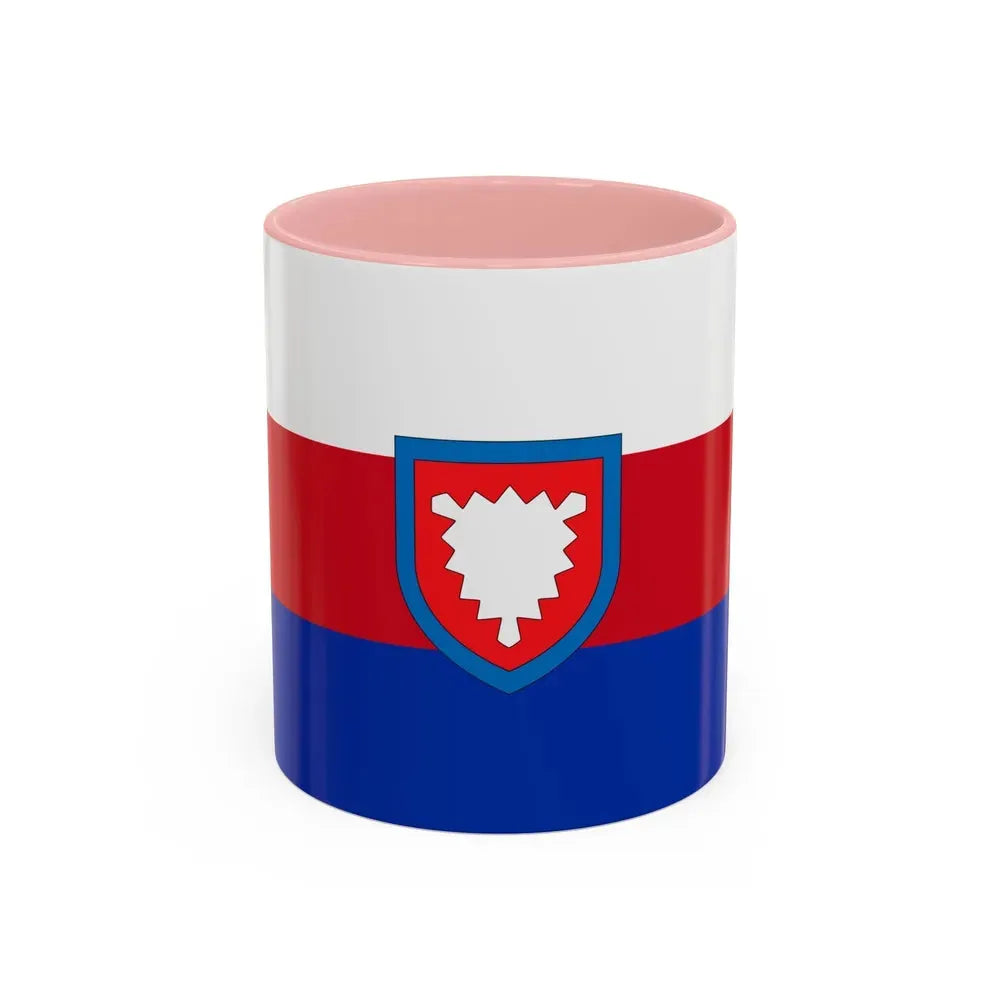 Flag of Schaumburg Germany - Accent Coffee Mug 11oz Pink - Go Mug Yourself