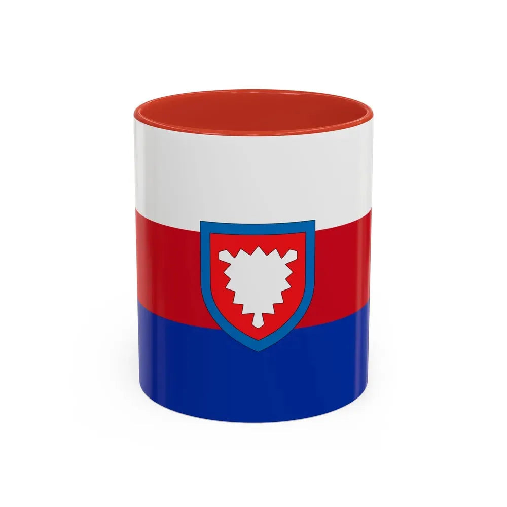 Flag of Schaumburg Germany - Accent Coffee Mug 11oz Red - Go Mug Yourself
