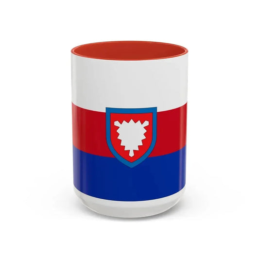 Flag of Schaumburg Germany - Accent Coffee Mug 15oz Red - Go Mug Yourself