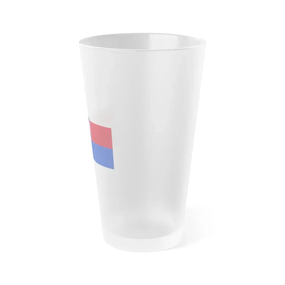 Flag of Schaumburg Germany - Frosted Pint Glass 16oz - Go Mug Yourself