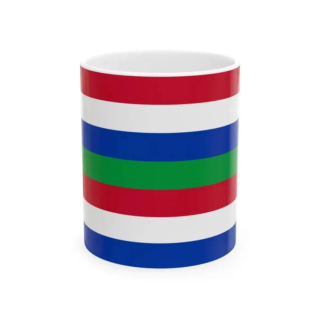 Flag of Schiermonnikoog (Netherlands) White Coffee Mug 11oz - Go Mug Yourself
