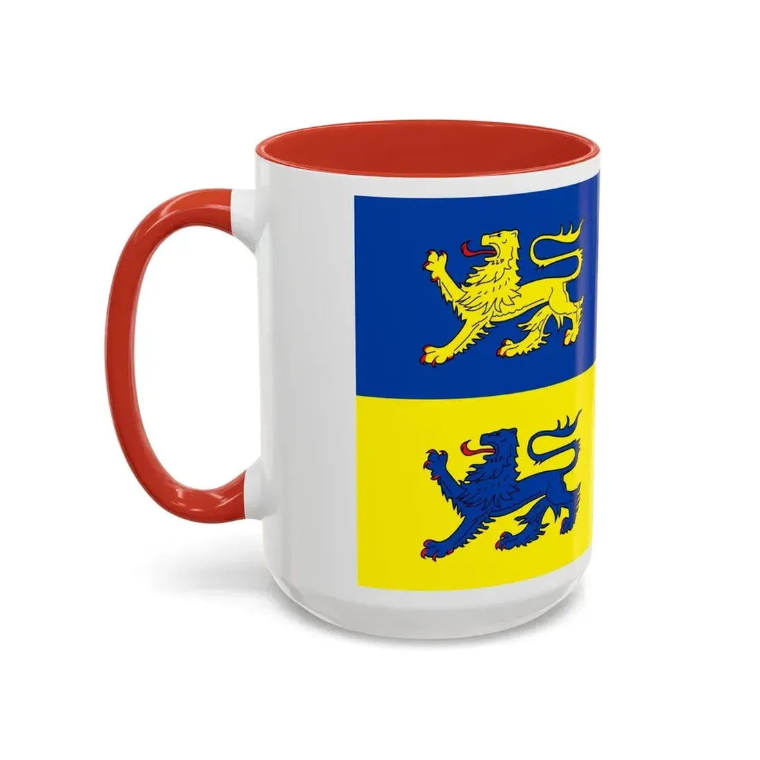 Flag of Schleswig Flensburg Germany - Accent Coffee Mug - Go Mug Yourself