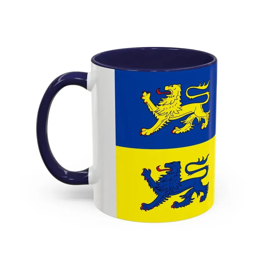 Flag of Schleswig Flensburg Germany - Accent Coffee Mug - Go Mug Yourself